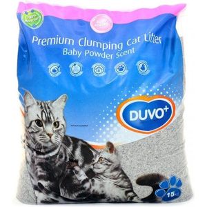 Duvo+ Kattenbakvulling premium met babypoedergeur 15KG