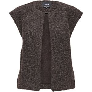 Only - Onlmila Life - Gilet - Seal Brown/Melange - Dames