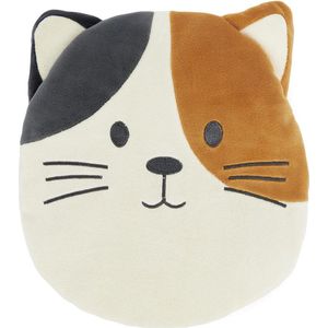 Balvi Kersenpitkussen Warmtekussen Warmteknuffel Kitty Kat Wit Bruin Zwart