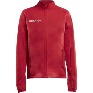 Craft Craft Evolve Full Zip Sportvest - Maat 152  - Unisex - rood