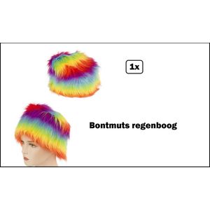 Bontmuts Regenboog mt.57 - Rainbow thema feest festival party carnaval pride fun
