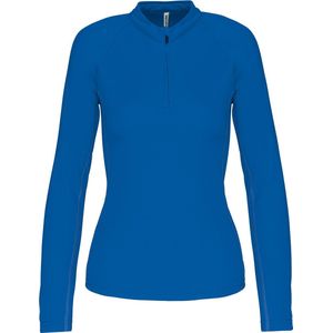 SportSweatshirt Dames L Proact 1/4-ritskraag Lange mouw Sporty Royal Blue 100% Polyester