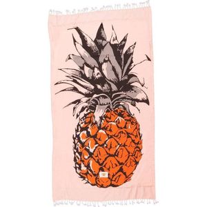 Mycha Ibiza – strandlaken – strandhanddoek – kikoy – ananas – oranje – 100% katoen