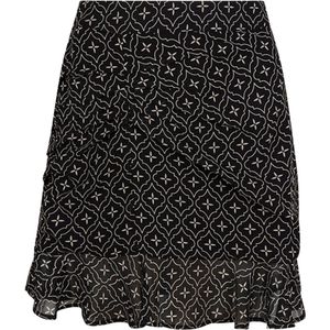 Lofty Manner Rok Skirt Rylie Oi34 1 615 Black/white Dames Maat - XL