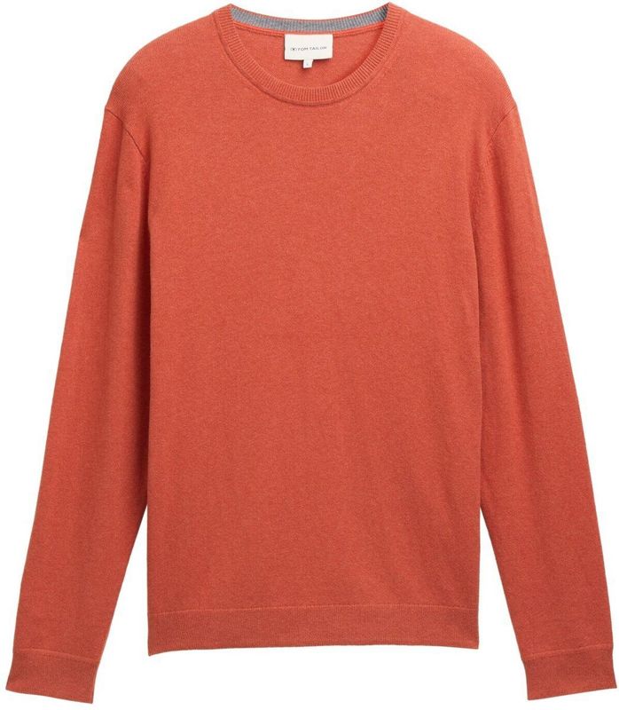 TOM TAILOR - Trui - Oranje - Knitwear - Lange Mouw