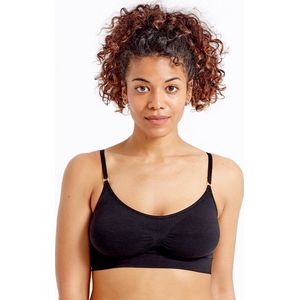 Pretty Polly BH - Eco-Wear - Naadloze - Soft - Comfort - Bralet - XL - Zwart