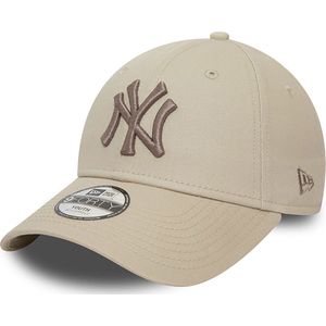 New Era - Kinderpet 6 tot 12 Jaar - New York Yankees Youth League Essential Light Beige 9FORTY Adjustable Cap
