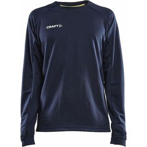 Craft - Evolve Crew Neck - Heren - Navy - Trainingsshirt - Lange Mouwen