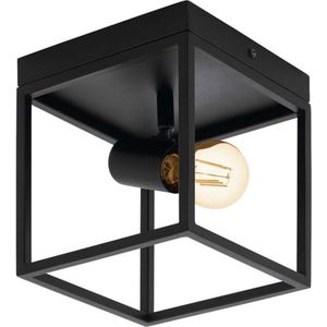 EGLO Silentina Plafondlamp - E27 - 18 cm - Zwart