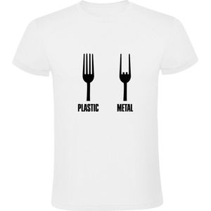 Plastic Metal Heren T-shirt - muziek - festival - hardrock - rockband - heavy metal - rock