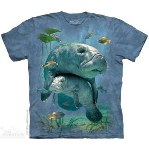 The Mountain Adult Unisex T-Shirt - Manatees Collage