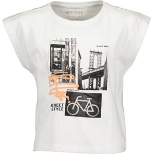 Blue Seven - Meisjes Shirt - White