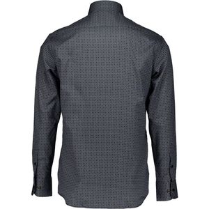 ETERNA - 1863 - Overhemd - Marine - Lange Mouw - 100% Katoen