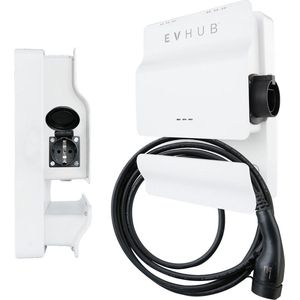 EVHUB laadpaal type 2 32A (3,7-22kW) met laadkabel 5 meter - wit (LP-CIL7TTY7MP)