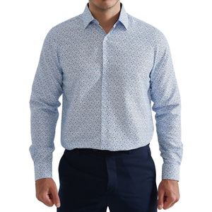 Heren overhemd Met Lange Mouwen - Comfort Fit - Longsleeve Shirt - Maat L - Licht Blauw