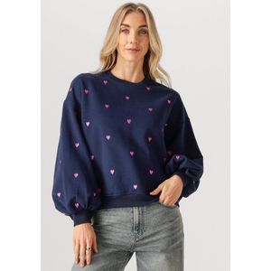 Ydence - Sweater Hearts - Blauw - XS