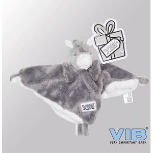 VIB® - Knuffeldoekje Unicorn - Grijs - Babykleertjes - Baby cadeau