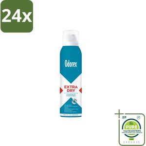 Odorex – Anti-transpirant spray – Extra Dry Sensitive – 150 ml - Voordeelverpakking - 24 stuks - Antitranspirant spray - Extra droge
