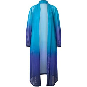 MIAMODA MIAMODA - Dames - Jas rechte pasvorm mesh met kleurverloop - Jade - Maat 42