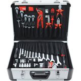 FAMEX 702-L - Aluminium Gereedschapskoffer - Robuust - 26 Insteekzakken - Max. Draagkracht 30 kg - 460 x 355 x 180 mm