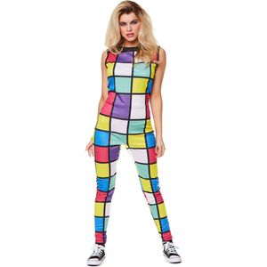 Karnival Costumes Verkleedjumpsuit 80's Dames Carnavalskleding Dames Foute Party '60's '70's Party Carnaval - Polyester - Maat L - 1-Delig Jumpsuit