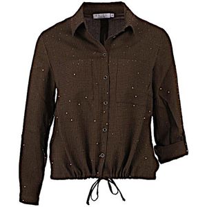 Enjoy blouse 882332 - Donkerbruin