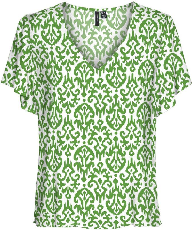 VERO MODA - VMEASY JOY V-HALS SS BLOUSE WVN GA - Dames - T-shirts