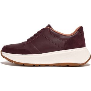 Fitflop F-mode Leather/suede Flatform Sneakers Paars EU 38 Vrouw