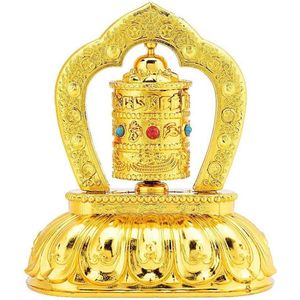 Draaiende Gebedsmolen Zonne-energie Aangedreven - Tibetaanse Tibet Boeddhistische Gebedsmolen - Auto Thuis en Kantoor - Inclusief HTML Content .