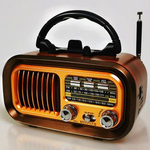 Draagbare Retro Radio met Bluetooth en Lange Levensduur Batterij voor Binnen en Buiten