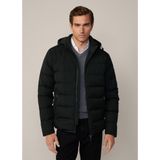 Hackett London - Hybrid Puffer Coat - Donkergroen - Gewatteerde Jas