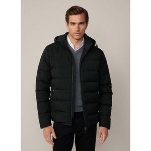 Hackett London - Hybrid Puffer Coat - Donkergroen - Gewatteerde Jas