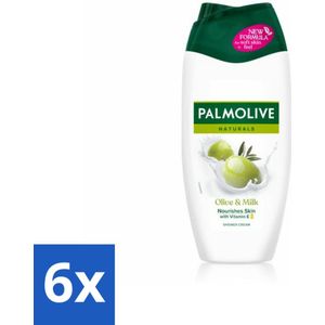 Palmolive Naturals - Olijf & Melk - Douchecrème - Natuurlijk & Verzachtend - 250 ml - Voordeelverpakking - 6 stuks