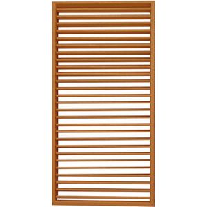 Schutting shutter hardhout keruing met verstelbare lamellen (90 x 180 cm) schermdikte 6,8 cm