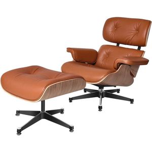 Crossover Retail® - Fauteuil - Memory Foam - Loungeset - Ergonomische Zithouding - Relaxstoel - RelaxFauteuil - 360° - Lounge stoel - Bruin