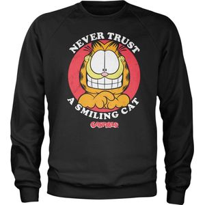 Garfield Sweater/trui -S- Never Trust A Smiling Cat Zwart