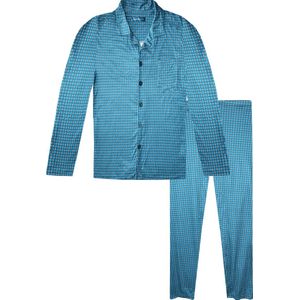 Heren pyjama Gianvaglia print groen L