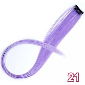 Haar extension - Lila - hair extension -clip in hair extension- 1 stuk