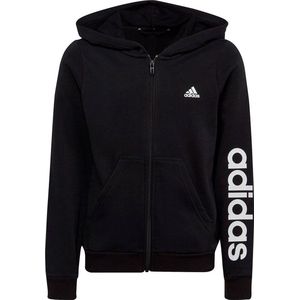 Adidas Lin Sweatshirt Met Volledige Rits Zwart 13-14 Years