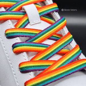 Beste Veters - Schoenveters - Veters love - Schoenaccessoires - Veters hartje - Veters 120 cm - Hart veter - cadeautje- Pride - LGBTQ+-Valentijnscadeau