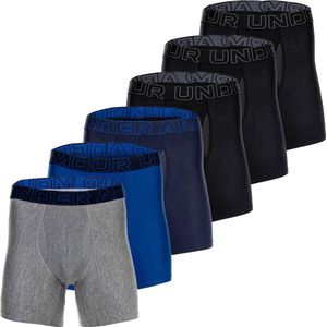 Under Armour Boxershorts UA PERFORMANCE TECH - SOLID 6 IN 6PK Set van 6