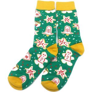 Kerstsokken Cookies - Katoen - Maat 38-45 - Unisex - Kerstcadeau