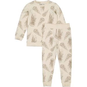 Meisjes pyjama - Puck A - AOP Wit animal