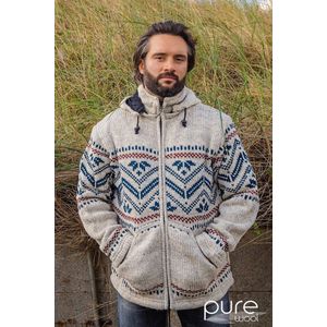 Pure Wool herenvest WJK-1314 Gebroken wit - gebroken - XL