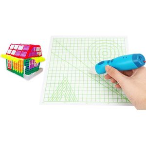 3D-printpen siliconen ontwerp mat – 8,7 x 8,7 inch flexibele dubbelzijdige hittebestendige DIY tekenmal, educatief speelgoed voor kinderen
