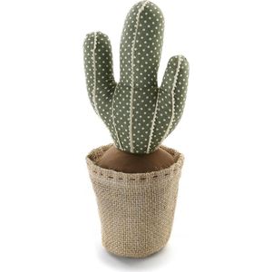 Deurstopper met cactus-design - hout groen - 1200 x 1200 x 3400 cm