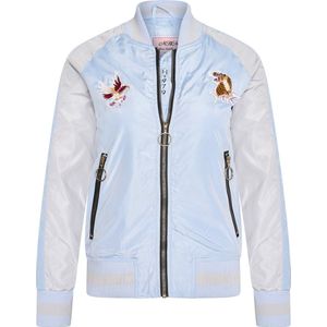 MHM Fashion - Kinderjas maat S zomer Bomber Jacket Eagle Tiger Navy - Blauw