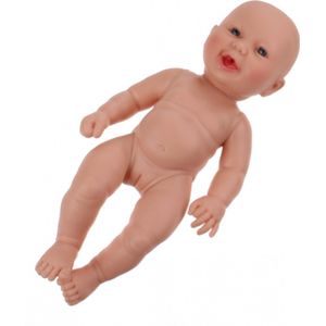 Berjuan Babypop Newborn 30 Cm Meisjes Vinyl Nude