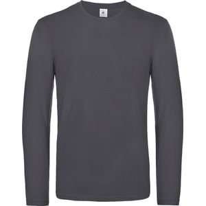 B&C #E190 Men's T-shirt long sleeve CGTU07T - Dark Grey - L