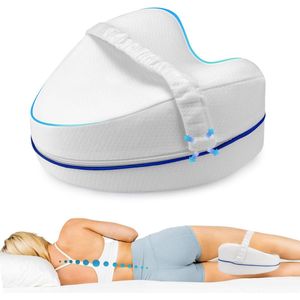 Kniekussen Voor in Bed - Beenkussen Zijslaper - Verhoging Rugslaper - Orthopedisch